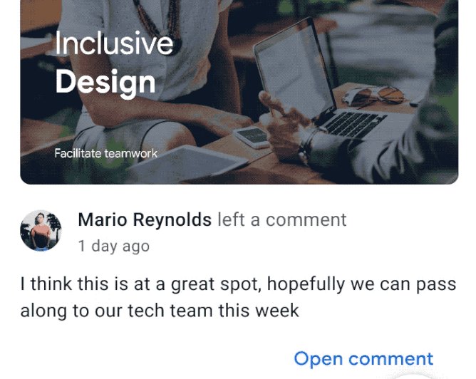 Центр уведомлений в «Google Диске» на Android